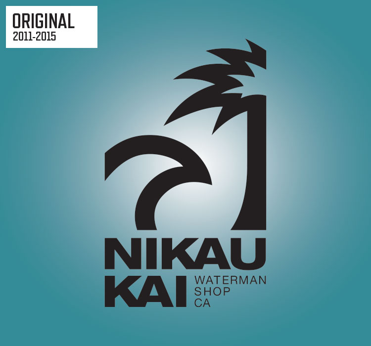 Original Nikau Kai logo (2011–2015) on teal background