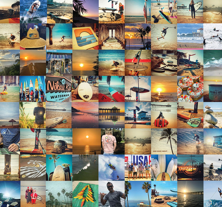 Grid of Instagram posts